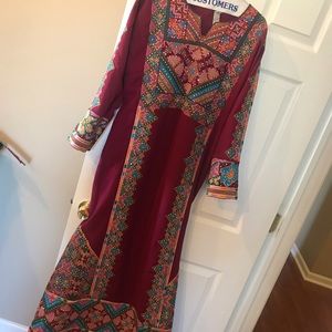 Palestinian falasteeni tatreez embroidery thobe